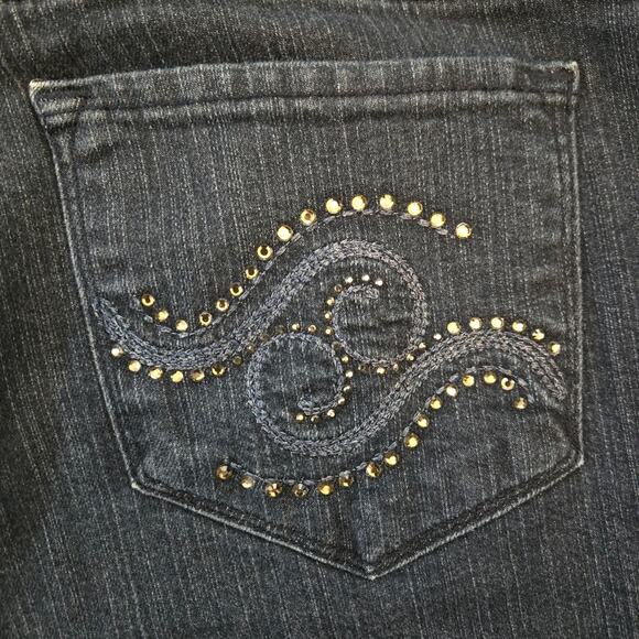 NYDJ Women's High Rise Bootcut Jean Dark Wash Size 14 - Picture 4 of 10